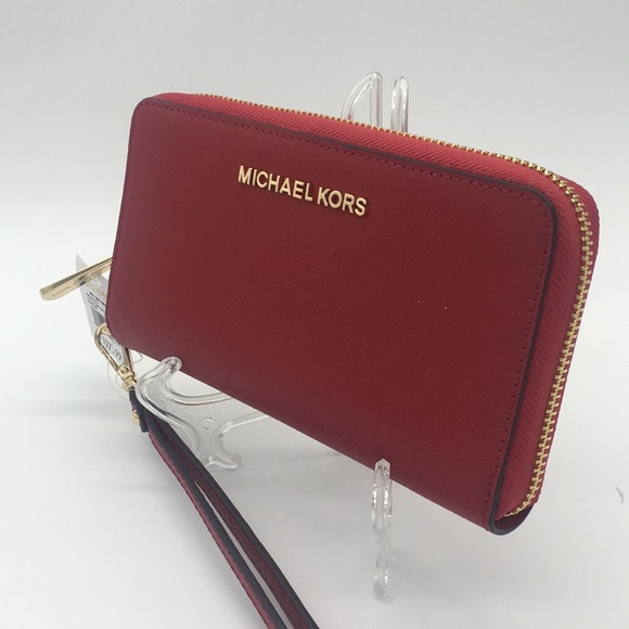 Michael Kors Jet Set Travel Phone Wallet Wristlet - Picture 11 of 16